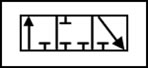 simbologia neumatica iso de válvula 3-3-cerrado
