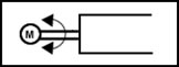 simbolo neumatico del accionamiento por motor