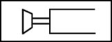 simbolo neumatico del accionamiento por pulsador seta extractora