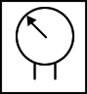 simbolo iso de manometro diferencial