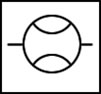 simbolo din de medidor de caudal