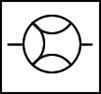 simbolo din de medidor de volumen