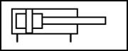 simbolo neumatico del cilindro simple no regulable