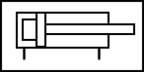 simbolo neumatico del cilindro simple no regulable
