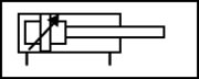 simbolo neumatico del cilindro regulable