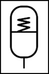 simbolo de acumulador de muelle