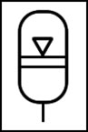 simbolo de acumulador de neumatico
