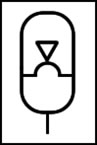 simbolo de acumulador de membrana